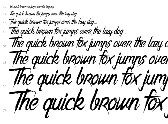 The Night Creatures font waterfall
